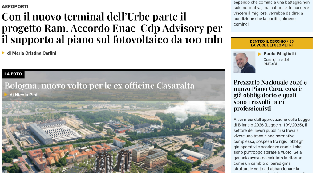 Dentro il cerchio, Prezziario Nazionale 2026 e Piano Casa: cosa è già obbligatorio per i professionisti